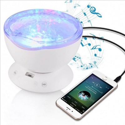 Colorful Starry Sky Projector Bt USB Voice Control Music Player LED Night Light Romantic Projection Lamp Birthday Gift