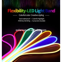 led flexible neon strip light Full Kit 5m/10M 5050 RGB 9v led waterproof light strip