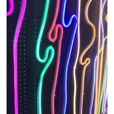 rgb 12v led neon light led flexible neon strip IP67 waterproof color changing