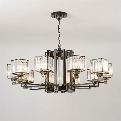 Custom Made New Tubular Combined Chandelier modern lobby LED pendant light G4 hanging lamp Guesthouse  project lighting