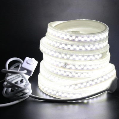 Double Row 220V 5M 2835 Led Strip Light Waterproof IP68 180leds/m Tape Cold/ Warm White Outdoor Underwater High Brightness